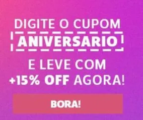 15% de desconto na Netshoes