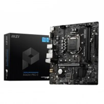 Placa Mãe MSI B560M PRO-E, Chipset B560, Intel LGA 1200, M-ATX, DDR4, 911-7D22-055