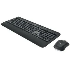 Teclado e Mouse Logitech MK540 Advanced Sem Fio Multimídia Tecnologia Unifying Cinza ABNT2 | R$207