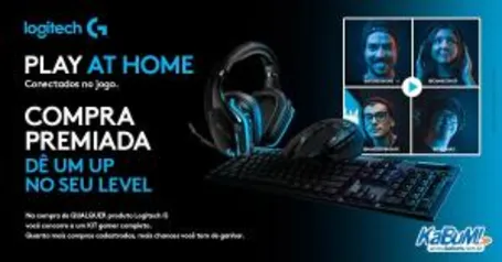 Kabum | Compra premiada Logitech - Compre e concorra a um Kit Gamer