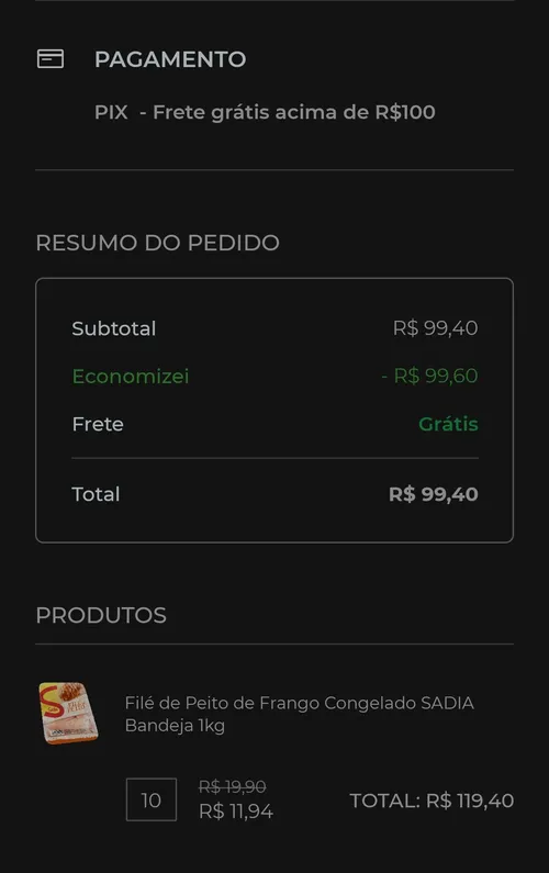 Imagem na descrição da promoção