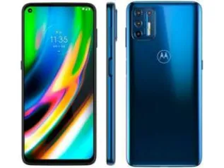 Smartphone Motorola Moto G9 Plus 128GB Azul Índigo 4G Tela 6.5" Câmera Quadrupla 64MP Selfie 16MP Android 10.0