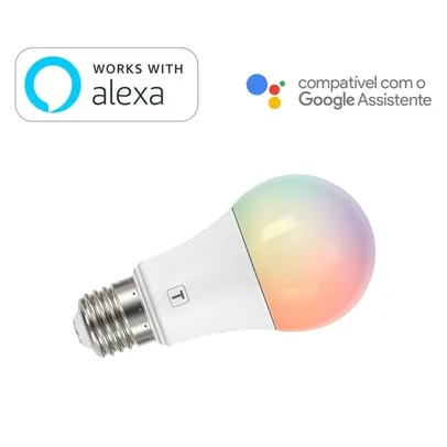 Lâmpada Alexa Bulbo Smart LED Wi-Fi 10W Tramontina RGB