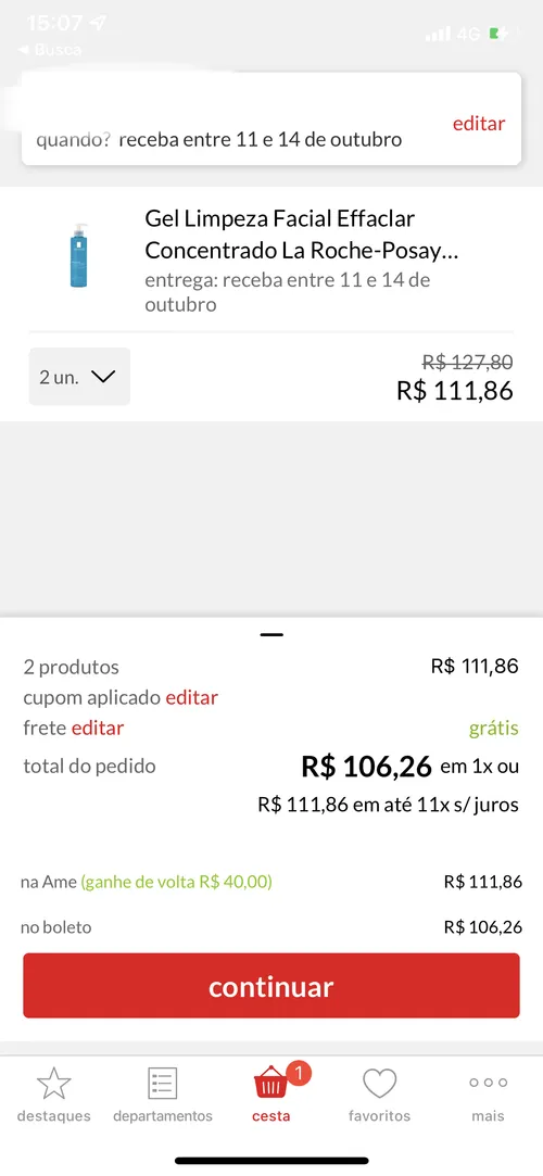 Imagem na descrição da promoção