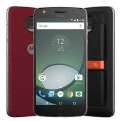 Smartphone Motorola Moto Z Play Sound Edition, Dual Chip, Preto, Tela 5.5", 4G+WiFi, Android 6.0, 16MP, 32GB + Snap Sound JBL | R$1860