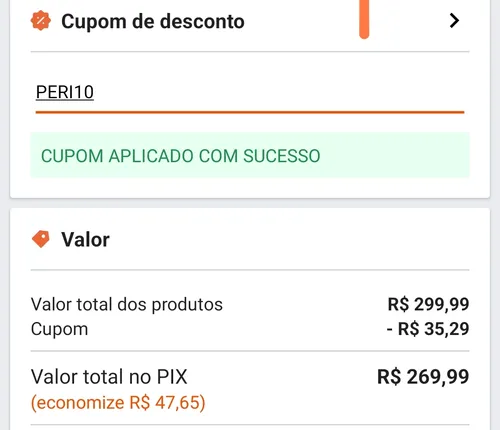 Imagem na descrição da promoção