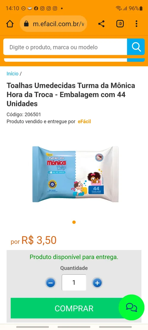 Imagem na descrição da promoção