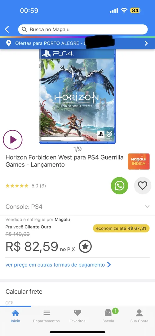 Imagem na descrição da promoção