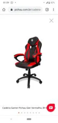 Cadeira Gamer Pichau Gier Vermelha - R$400