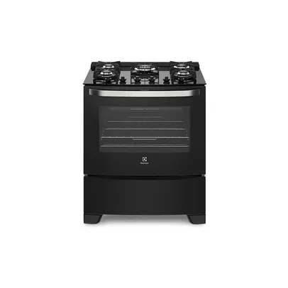 Fogão 5 Bocas Mesa De Vidro Acendimento Automático Electrolux 76GRS