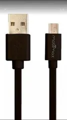 [Loja Oficial Saraiva] Cabo Micro Usb Flat Mobimax Mcmflat-bk Preto  por R$ 9