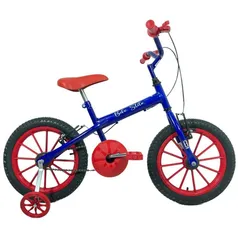 Bicicleta Infantil Passeio Aro 16 Com Rodinhas Masculina Azul