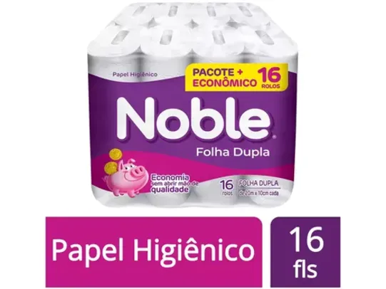 Papel Higiênico Folha Dupla Noble 16 Rolos 20m