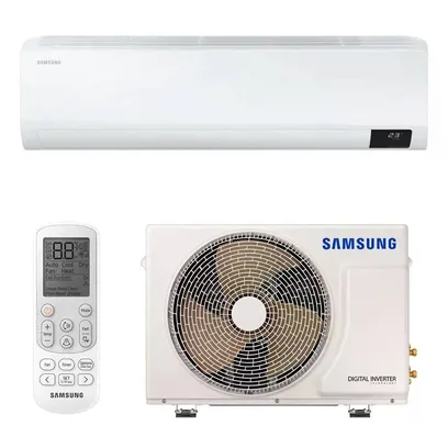 Foto do produto Ar Condicionado Split 18000 Btus High Wall Inverter Samsung Ultra Quente e Frio AR18BSHZCWKNAZ