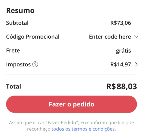 Imagem na descrição da promoção