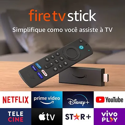 Fire TV Stick com Controle Remoto por Voz com Alexa 
