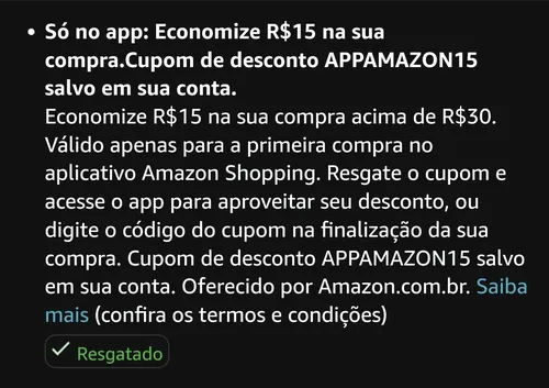 Imagem na descrição da promoção