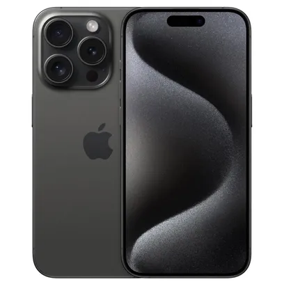 Foto do produto iPhone 15 Pro Apple (1TB) Titânio Preto, Tela De 6,1, 5G e Câmera De 48MP