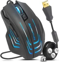 Mouse Adamantiun Dagon RGB 1ms com Ajustes de Peso | R$ 90