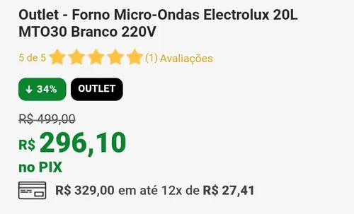 Imagem na descrição da promoção