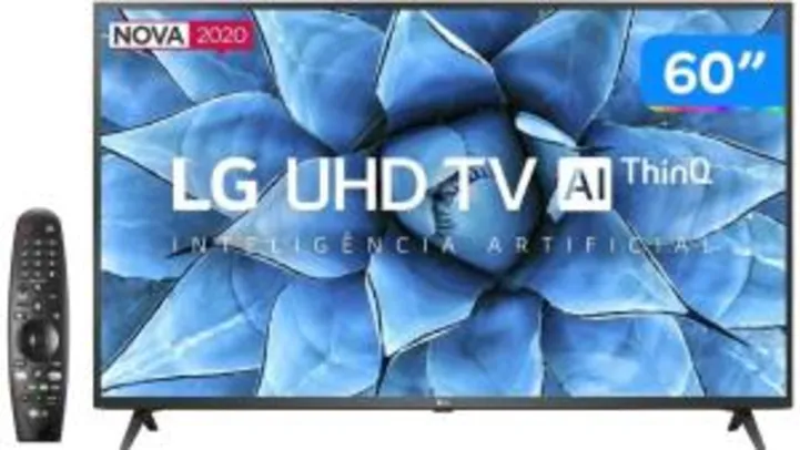 Smart TV LG 60" 4K LED Inteligência Artificial | R$2754