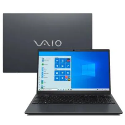 Notebook VAIO Core i7-10510U 8GB 1TB Tela 15.6” Windows 10 FE15 VJFE5211X-B0211H R$ 3.899