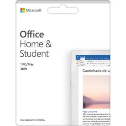 (R$175 em 1x CC ou Boleto) Microsoft Office Home And Student 2019 - Versão Perpétua