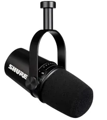 Microfone para Podcast Shure MV7, Preto