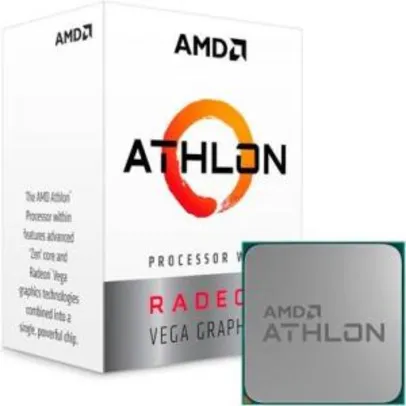 Processador AMD Athlon 220GE, Cache 5MB, 3.4GHz, AM4