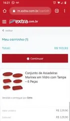 Conjunto de Assadeiras Marinex em Vidro com Tampa – 6 Peças - R$103