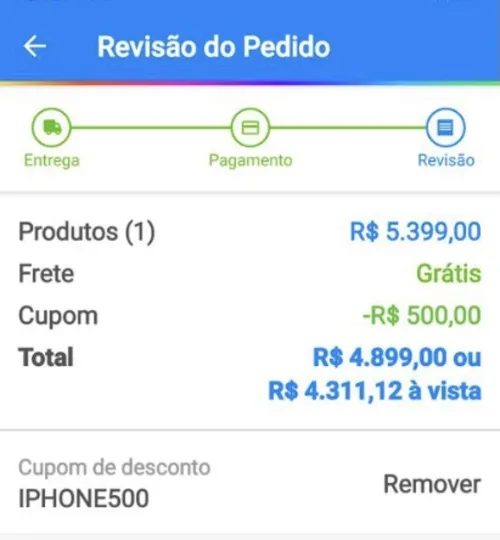 Imagem na descrição da promoção