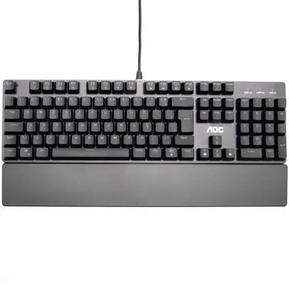 Teclado Mecânico Gamer AOC GK500 Outemu Switch Blue RGB Customizável Macro Manager ABNT2 (BR)