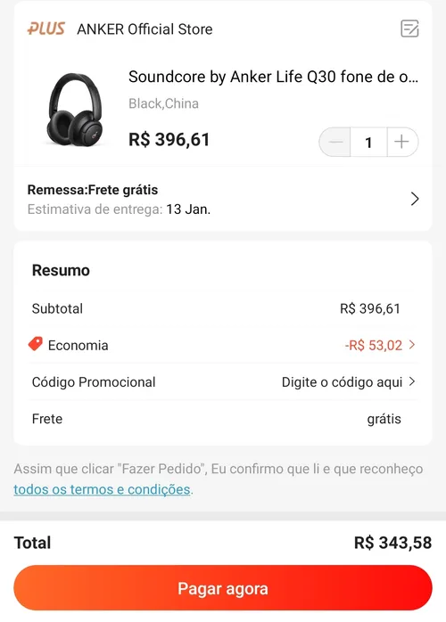 Imagem na descrição da promoção