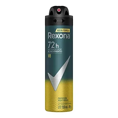 (SUPER) Desodorante Aerosol Masculino Rexona V8 72 horas 150ml,