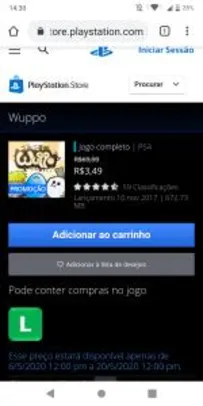 Jogo - Wuppo | R$3