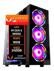 Pc Gamer Fácil Ryzen 5 5600g Vega 7 Ssd 240gb 16gb Ddr4 500w