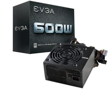 Fonte EVGA 600W 80 Plus White - 100-W1-0600-K