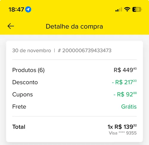 Imagem na descrição da promoção