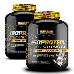 Kit 2x Whey Protein Isolado Iso Blend Complex 2Kg - Pretorian