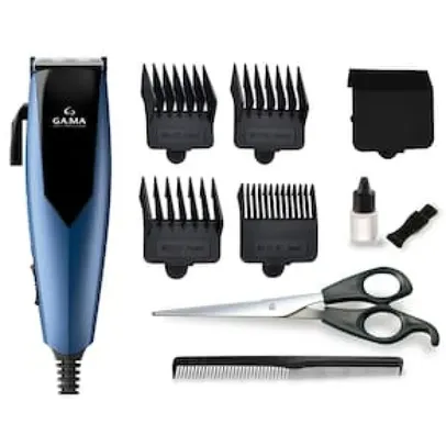 Máquina de Cortar Cabelo GA.MA Italy GM Master 4 Pentes - Preto e Azul