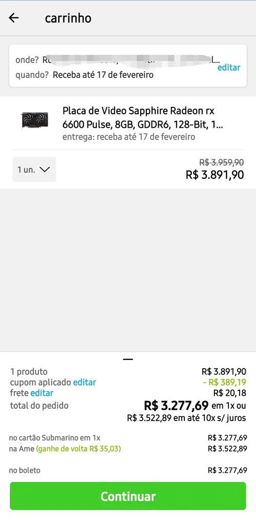 Imagem na descrição da promoção