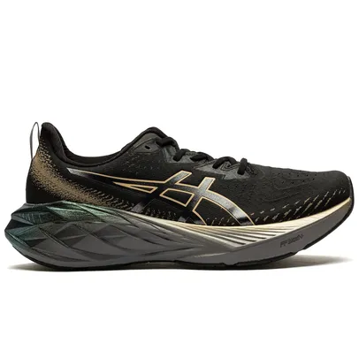 Tênis ASICS Novablast 4 Platinum Masculino SOMENTE na cor preto/ouro (TAM. 39 ao 42) 