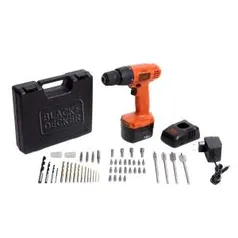 [Casas Bahia] Parafusadeira/Furadeira Black&Decker 3/8" 12V + Maleta c/ 50 Acessórios - R$ 179,00