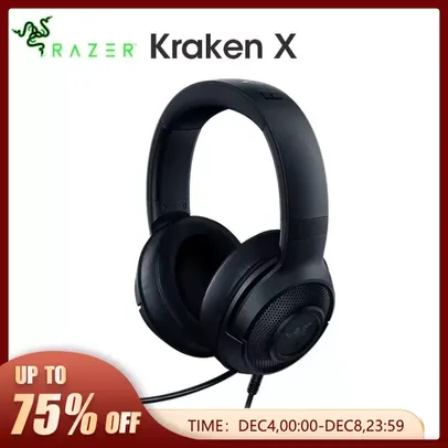 [Taxa Inclusa/Moedas/Google Play] - Headset Gamer Razer Kraken X Surround Sound 7.1 Gaming, Drivers 40mm