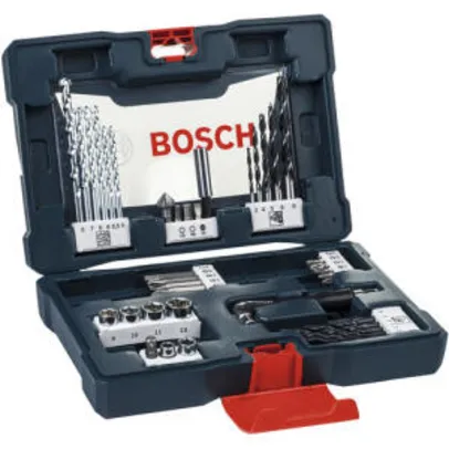 Jogo de Brocas Soquetes e Bits Kit V-Line 41 peças Bosch R$ 54