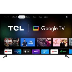 Smart TV TCL 65" 4K 65P735 com Google TV (Android), HDR, Bluetooth, Google Assistente e Borda Fina