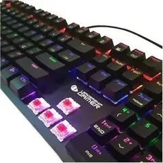 Teclado Mecânico Rgb Switch Red Attacker | R$180