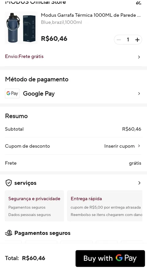 Imagem na descrição da promoção