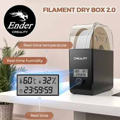 [233,00 C/ Taxas (444 Moedas)] Drybox Filamento Creality- Temperatura Ajustável