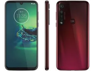 Smartphone Motorola G8 Plus 64GB Cereja 4G - 4GB RAM Tela 6,3” Câm. Tripla + Câm. Selfie 25MP